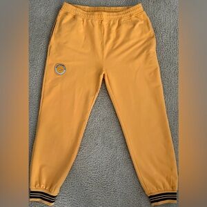 Paper Planes Luxury Athleisure Wear, XL, Yellow with Black Accent Stripes